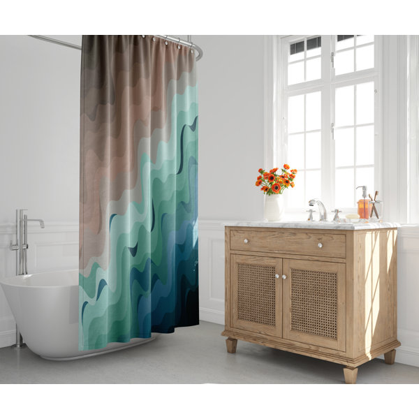ULLI HOME Ombre Shower Curtain Wayfair